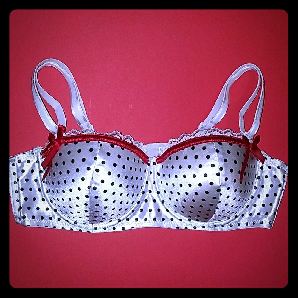 Polka dot bra